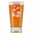 Duck Pond - Pint Glass for Beer - Cabin Themed Gifts or Rustic Decor for Men and Women - Fun Drinking or Party Glasses - 16 oz