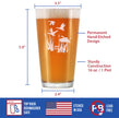 Duck Pond - Pint Glass for Beer - Cabin Themed Gifts or Rustic Decor for Men and Women - Fun Drinking or Party Glasses - 16 oz