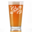 Maryland Flag Pint Glass for Beer - State Themed Drinking Decor and Gifts for Marylander Women & Men - 16 Oz Glasses