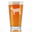 Goat Pint Glass for Beer - Funny Unique Farm Animal Themed Decor and Gifts for Goat Lovers - 16 oz