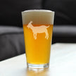 Goat Pint Glass for Beer - Funny Unique Farm Animal Themed Decor and Gifts for Goat Lovers - 16 oz