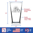 I'd Hike That - Pint Glass for Beer - Cool Hiking Themed Decor and Gifts for Mountain Lovers - 16 oz Glasses