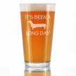 Long Day - Funny Pint Glass for Beer - Unique Dachshund Gifts for Men & Women - Fun Dachshunds Themed Decor