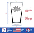 Lotus Flower - 16 Ounce Pint Glass