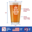 Make 50 Look Good - Funny 16 oz Pint Glass for Beer - 50th Birthday Gifts for Men or Women Turning 50 - Bday Party Decor