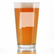 New Mexico State Outline Pint Glass for Beer - State Themed Drinking Decor and Gifts for New Mexican Women & Men - 16 Oz Glasses