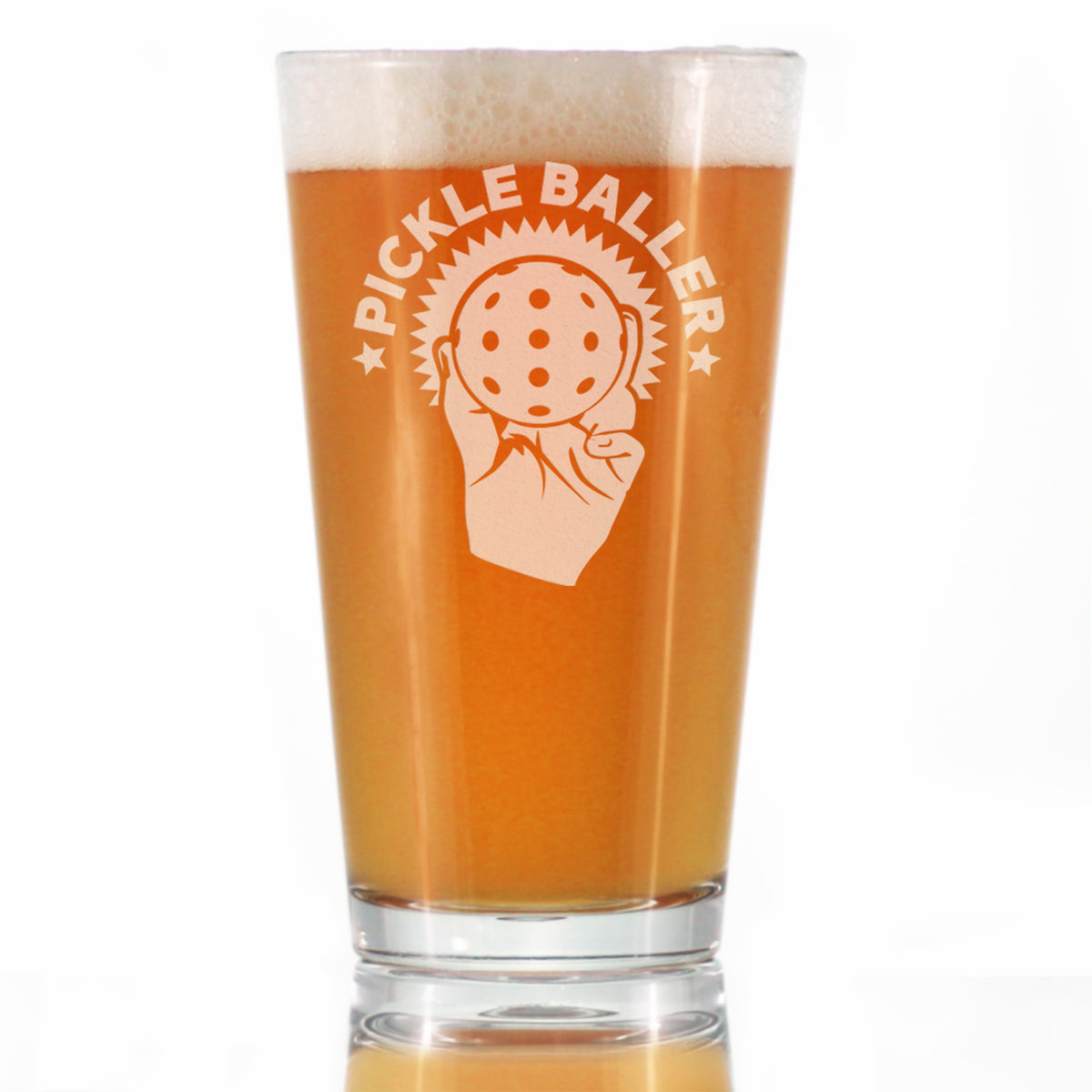 Pickleballer - Funny Pickleball Themed Decor and Gifts - 16 Ounce Pint Glass