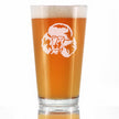 Happy Poodle - Pint Glass for Beer - Fun Unique Cute Poodle Themed Dog Gifts and Party Decor for Women and Men - 16 oz