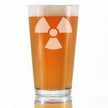 Radiation Symbol Pint Glass - Unique Engraved Gifts for Medical Professionals, Nurses & Radiologists