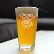 Schnauzer Face Pint Glass for Beer - Unique Dog Themed Decor and Gifts for Moms & Dads of Schnauzers - 16 Oz