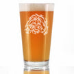 Shih Tzu Face Pint Glass for Beer - Unique Dog Themed Decor and Gifts for Moms & Dads of Shih Tzus - 16 Oz