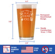 Teacher Voice - Pint Glass for Beer - Cute Funny Teacher Gifts for Women & Men - Fun Teacher Decor - 16 oz Glasses