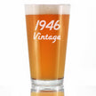 Vintage 1946 - Pint Glass for Beer - 80th Birthday Gifts for Men or Women Turning 80 - Fun Bday Party Decor - 16 oz