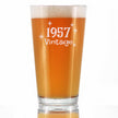 Vintage 1957 - Pint Glass for Beer - 69th Birthday Gifts for Men or Women Turning 69 - Fun Bday Party Decor - 16 oz