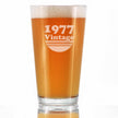 Vintage 1977 - Pint Glass for Beer - 49th Birthday Gifts for Men or Women Turning 49 - Fun Bday Party Decor - 16 oz
