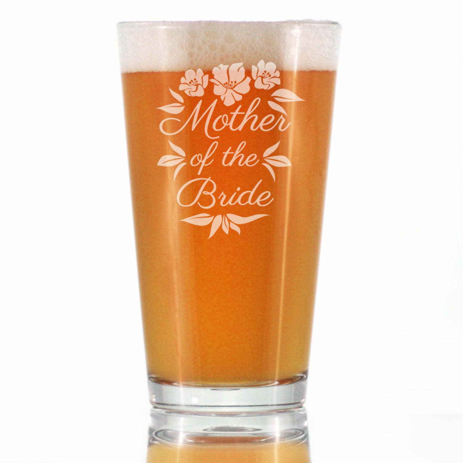 Mother of the Bride Beer Can Pint Glass - Unique Wedding Gift for Soon -  bevvee