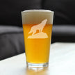 Wolf Pint Glass for Beer - Cabin Themed Gifts or Rustic Decor for Men and Women - Fun Drinking or Party Glasses - 16 oz