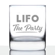 LIFO the Party - Whiskey Rocks Glass - Funny Accountant Gifts - Unique Accounting Gift for CPA - Whisky Tumbler