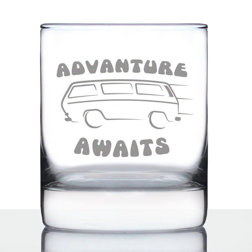 Advanture Awaits - 10 Ounce Rocks Glass
