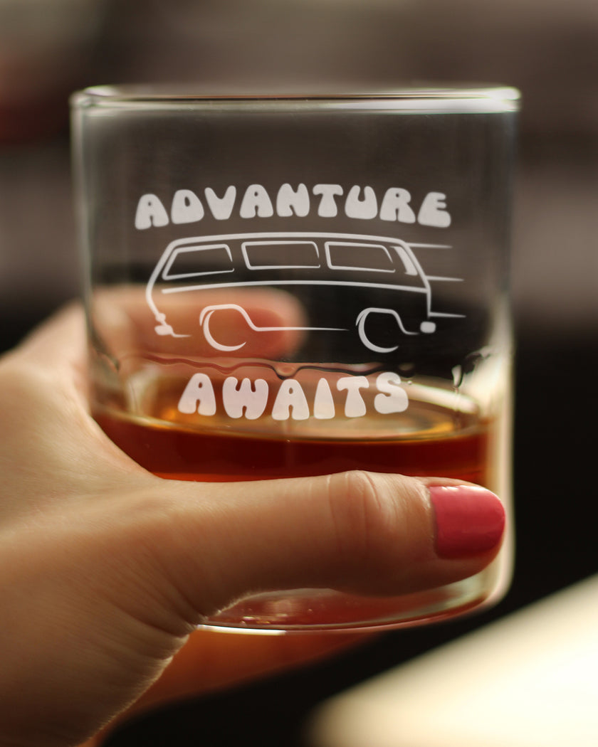 Advanture Awaits - 10 Ounce Rocks Glass