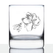 Bee Flower - Whiskey Rocks Glass - Cute Gifts for Bumblebee & Nature Lovers - 10.25 Oz