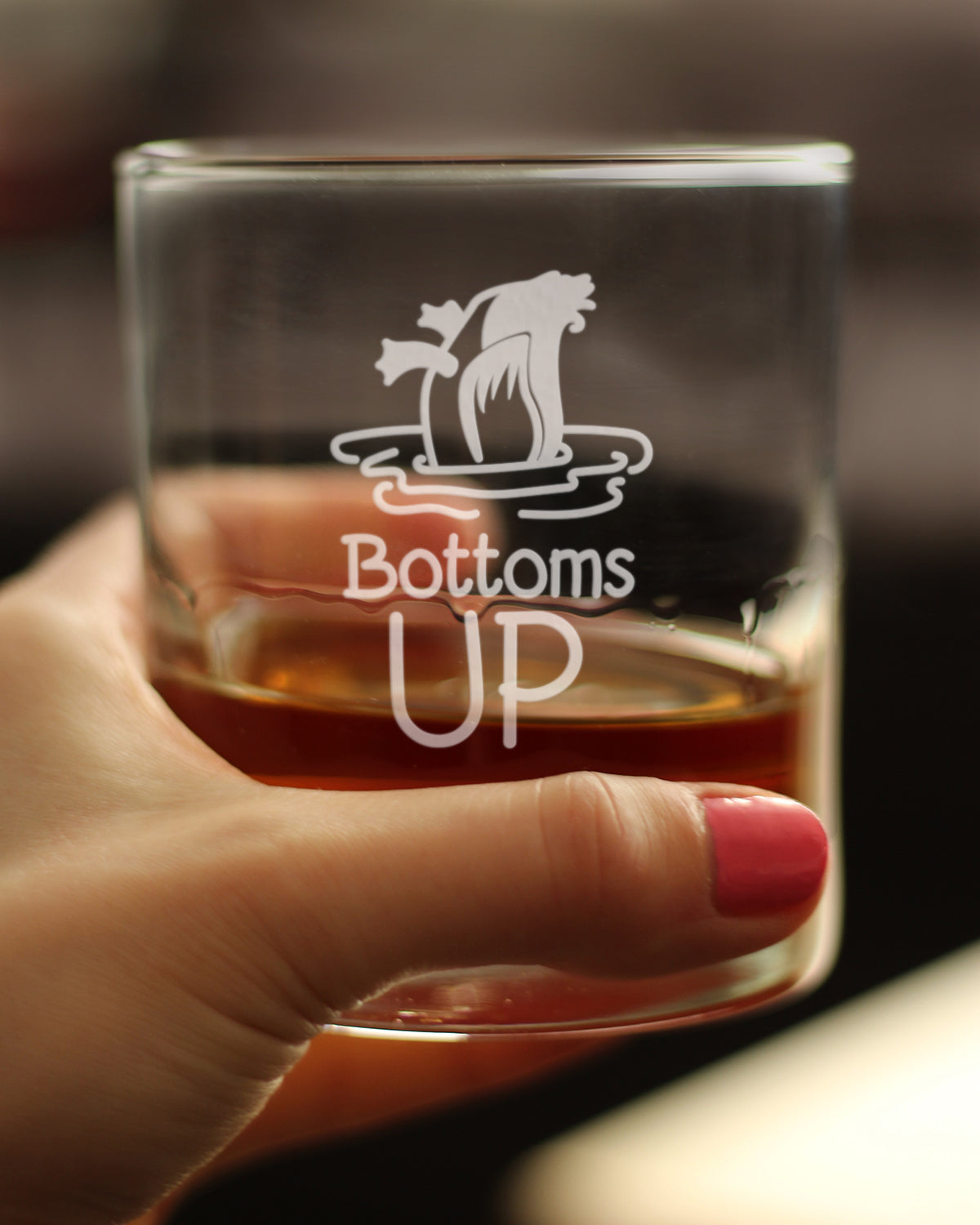 Bottoms Up - 10 Ounce Rocks Glass