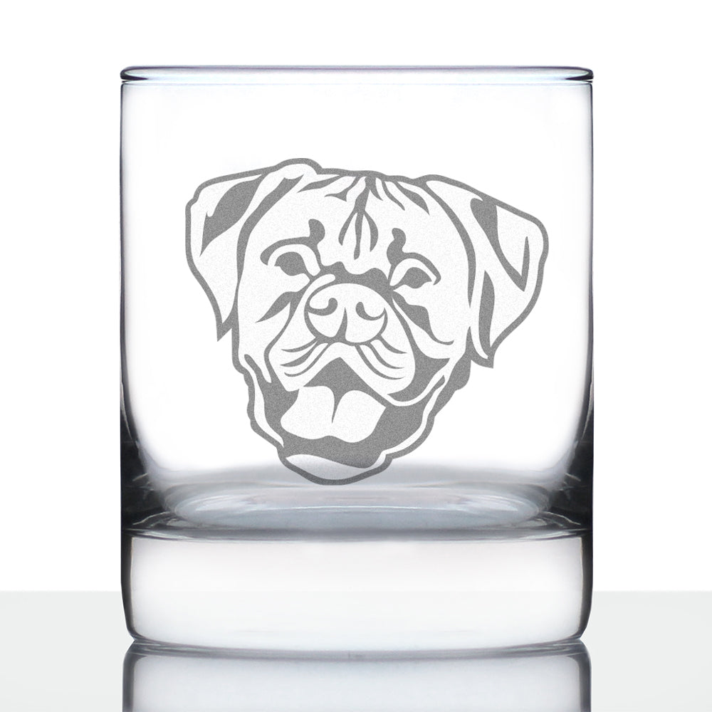 Shih Tzu Face Whiskey Rocks Glass - Unique Dog Themed Decor and Gifts -  bevvee