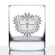 Monarch Butterfly Whiskey Rocks Glass - Floral Decor and Outdoorsy Gifts for Gardeners - 10.25 Oz Glasses