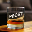 Prost - German Cheers - Whiskey Rocks Glass - Cute German Themed Gifts or Party Decor for Women and Men - 10.25 Oz