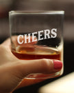 Cheers - Whiskey Rocks Glass - Cute Themed Gifts or Party Decor for Women and Men - 10.25 Oz