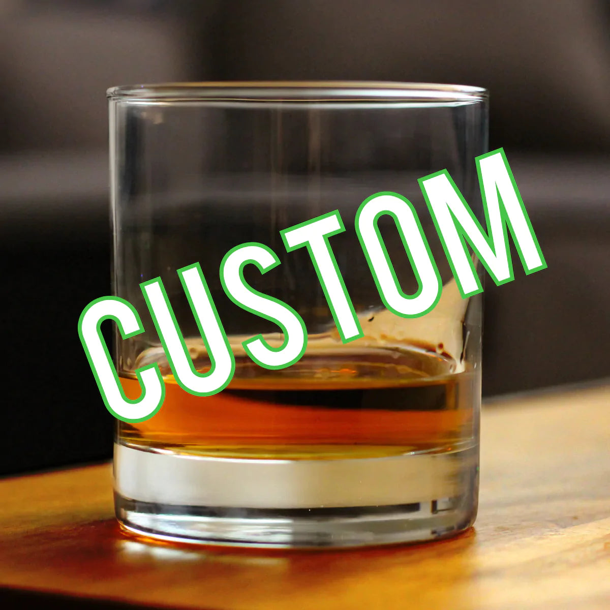 Custom 10.5 oz Rocks / Old Fashioned Cocktail Glass - Linda C.