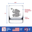 Cute Elephant - 10 Ounce Rocks Glass