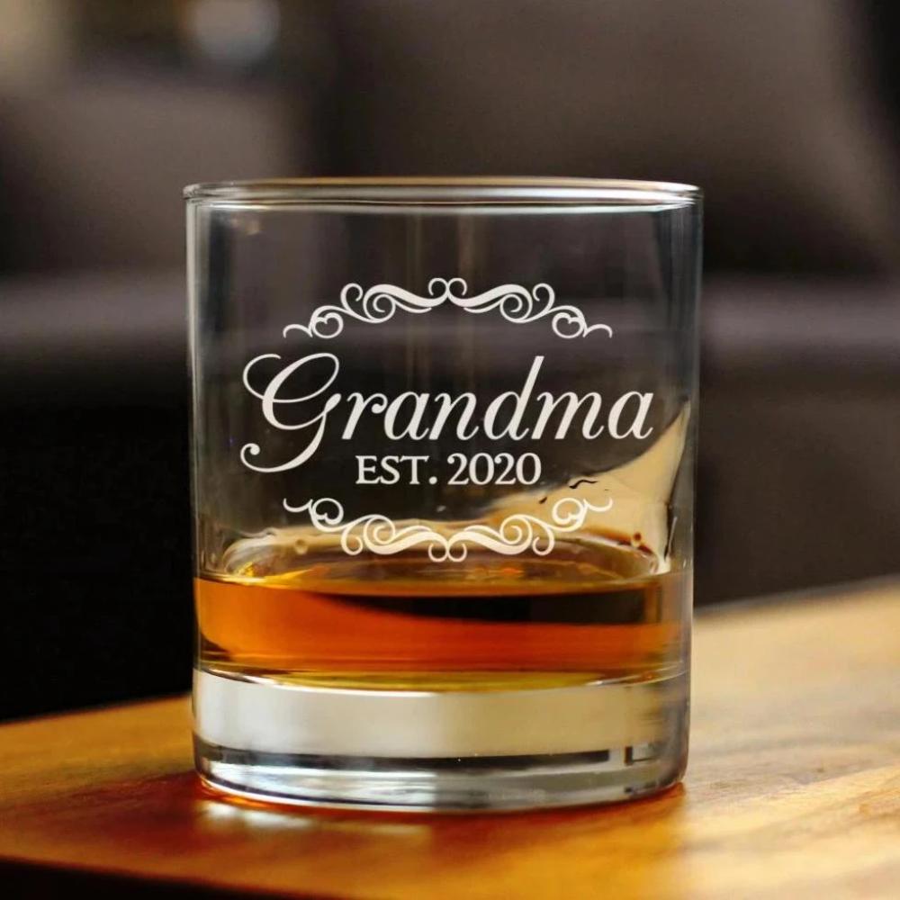 Grandma Est. 2020 - 10 Ounce Rocks Glass