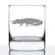 Alligator Whiskey Rocks Glass - Unique Exotic Animal Gifts for Alligator Lovers - 10.25 Oz Glass