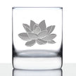 Lotus Flower - 10 Ounce Rocks Glass