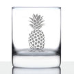 Pineapple Whiskey Rocks Glass - Fun Tropical Themed Decor and Gifts - 10.25 Oz Glasses
