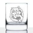 Pomeranian Face Whiskey Rocks Glass - Unique Dog Themed Decor and Gifts for Moms & Dads of Pomeranians - 10.25 Oz