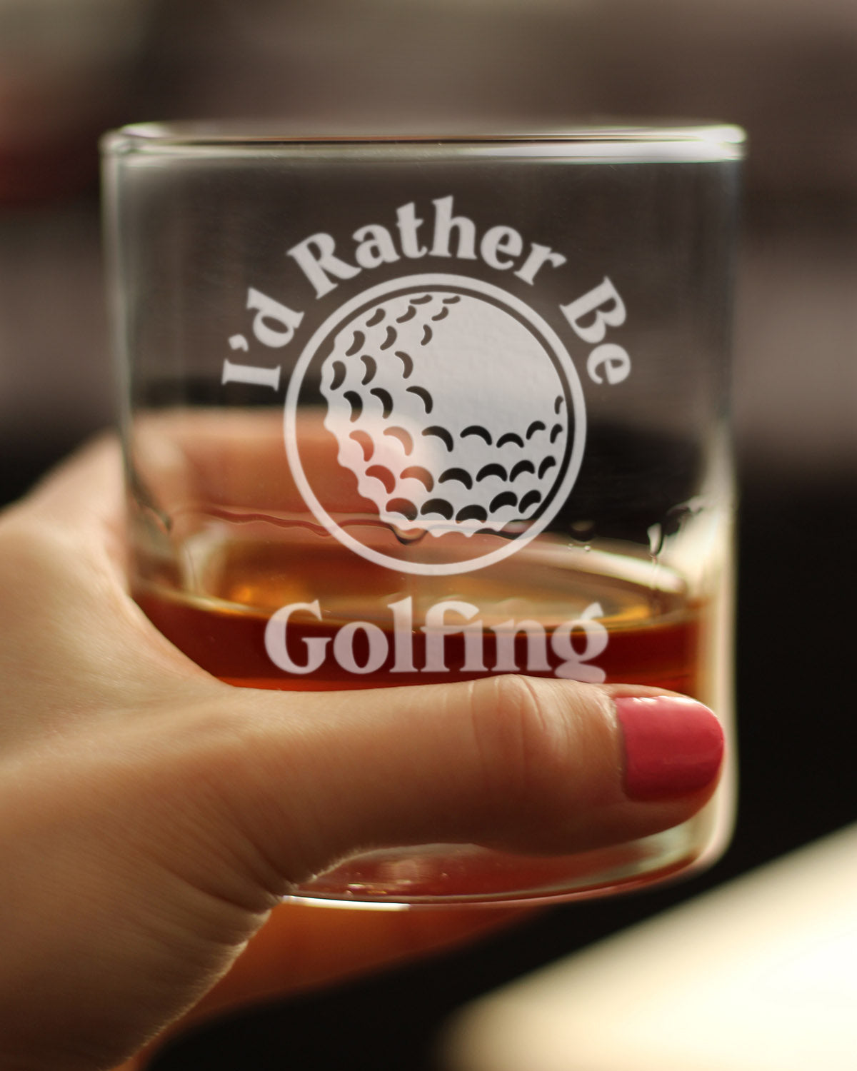 I'd Rather Be Golfing - 10 Ounce Rocks Glass