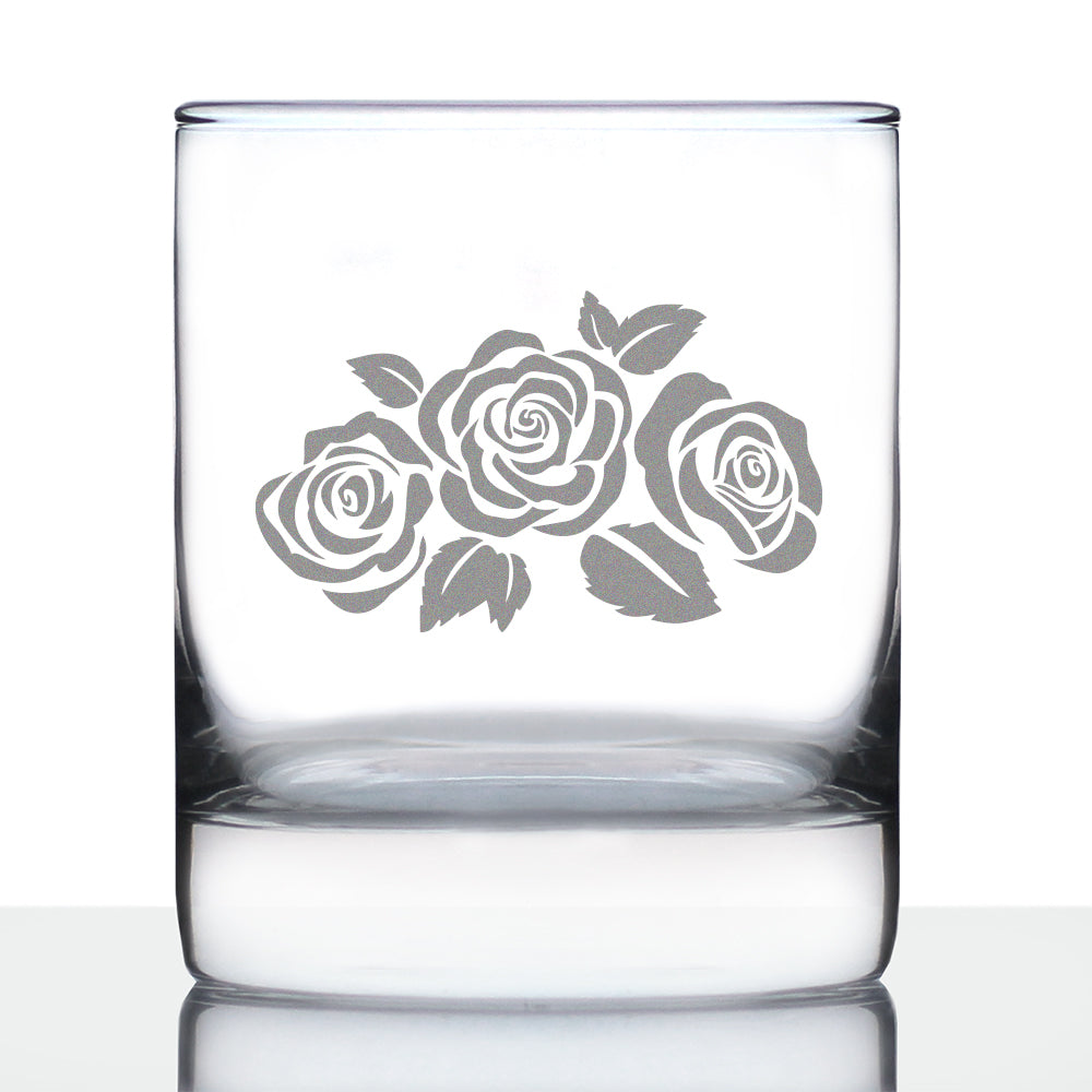 Roses - 10 Ounce Rocks Glass