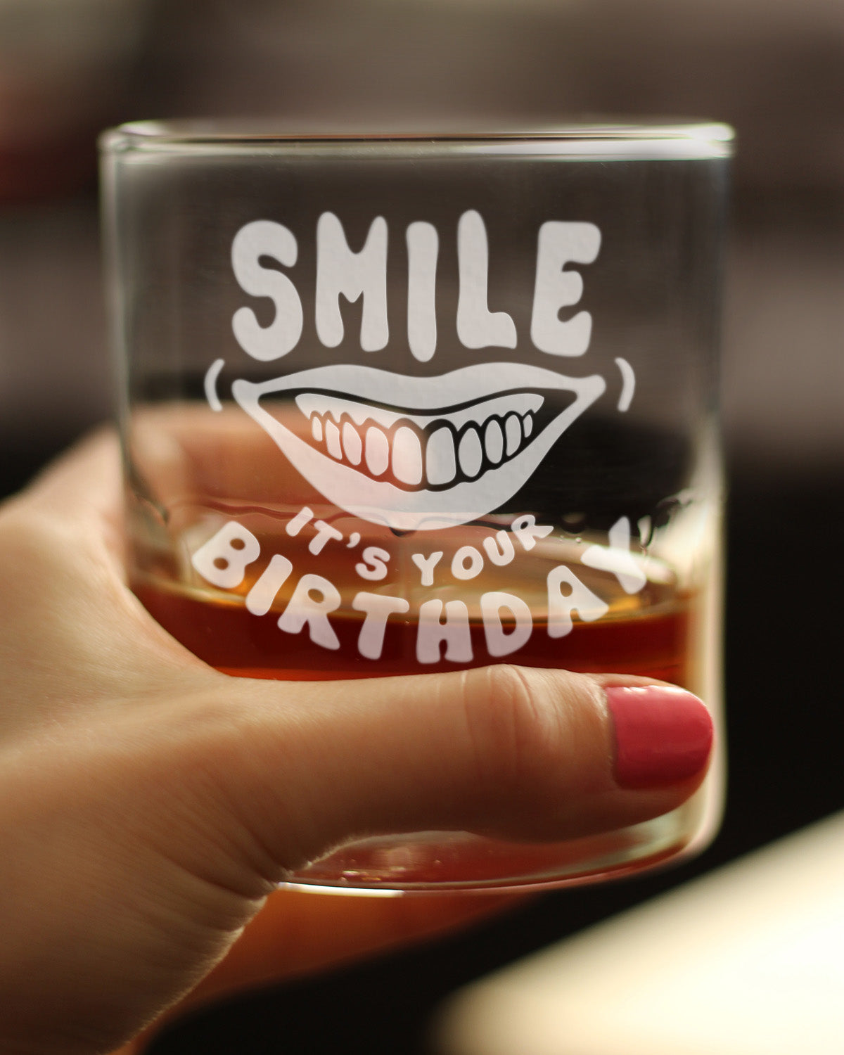 Smile it&#39;s Your Birthday - 10 Ounce Rocks Glass