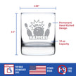 Split Happens Whiskey Rocks Glass - Funny Bowling Themed Gifts and Décor for Bowlers - 10.25 Oz Glass