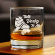 Talk Derby To Me - Whiskey Rocks Glass Gifts - Funny Rollerblading Gifts and Decor for Men & Women - 10.25 Oz Glasses