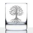 Tree Of Life - Whiskey Rocks Glass - Cute Family Themed Gifts and Decor - 10.25 Oz Glass