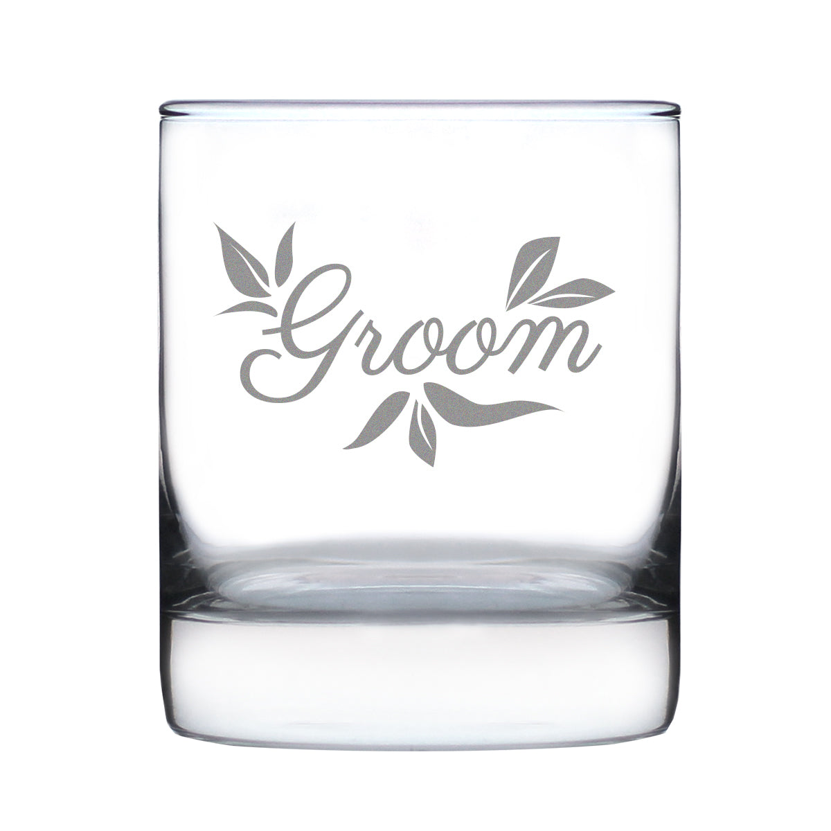 Groom Old Fashioned Rocks Glass - Unique Wedding Gift for Groom - Engraved Wedding Cup Gift