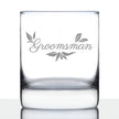 Groomsman Old Fashioned Rocks Glass - Groomsmen Proposal Gifts - Unique Engraved Wedding Cup Gift