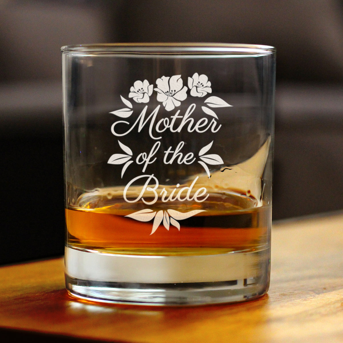 Mother of the Bride Old Fashioned Rocks Glass - Unique Wedding Gift for Soon to Be Mother-in-Law - Cute Engraved Wedding Cup Gift