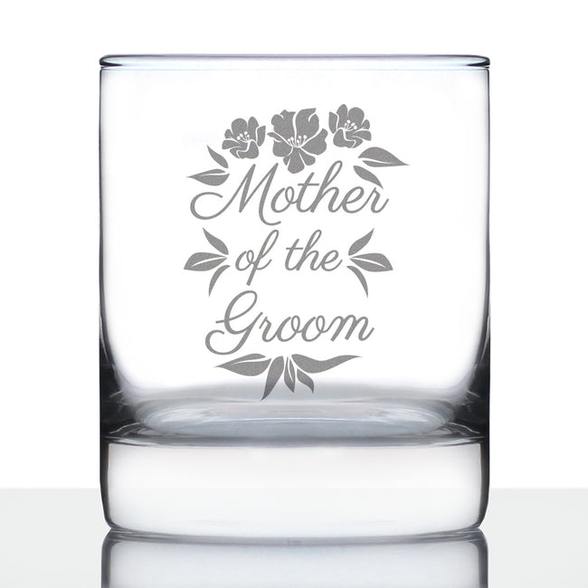 Mother of the Groom Old Fashioned Rocks Glass - Unique Wedding Gift for Soon to Be Mother-in-Law - Cute Engraved Wedding Cup Gift