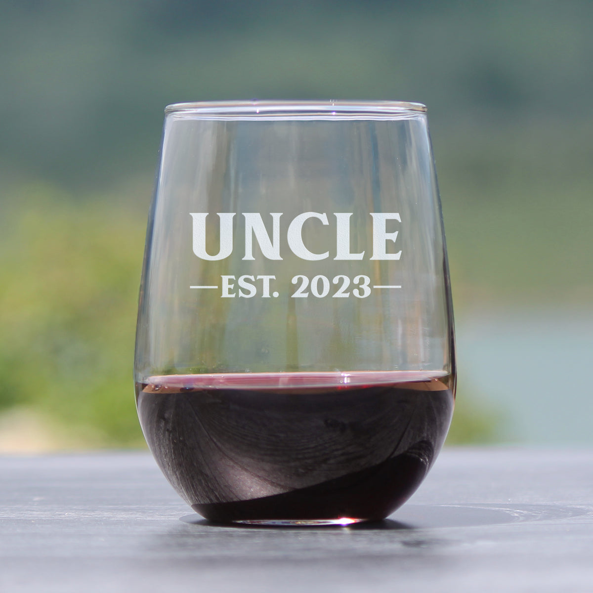 Uncle Est. 2023 - Bold - 17 Ounce Stemless Wine Glass
