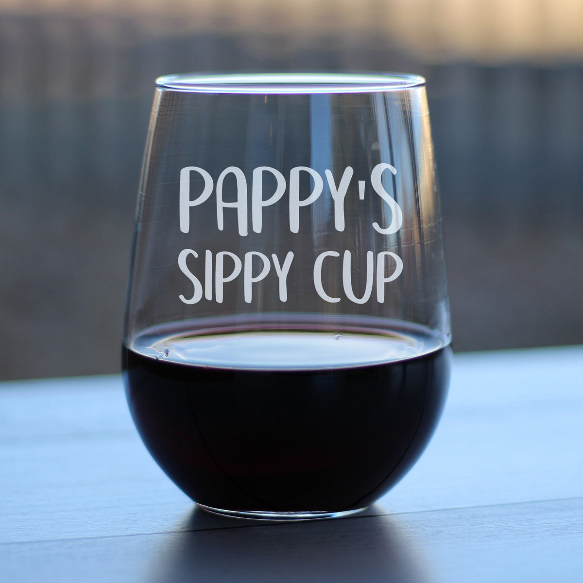 Pappy&#39;s Sippy Cup - 17 Ounce Stemless Wine Glass