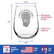 Pickleballer - Stemless Wine Glass - Funny Pickleball Themed Decor and Gifts - Large 17 Oz Glasses